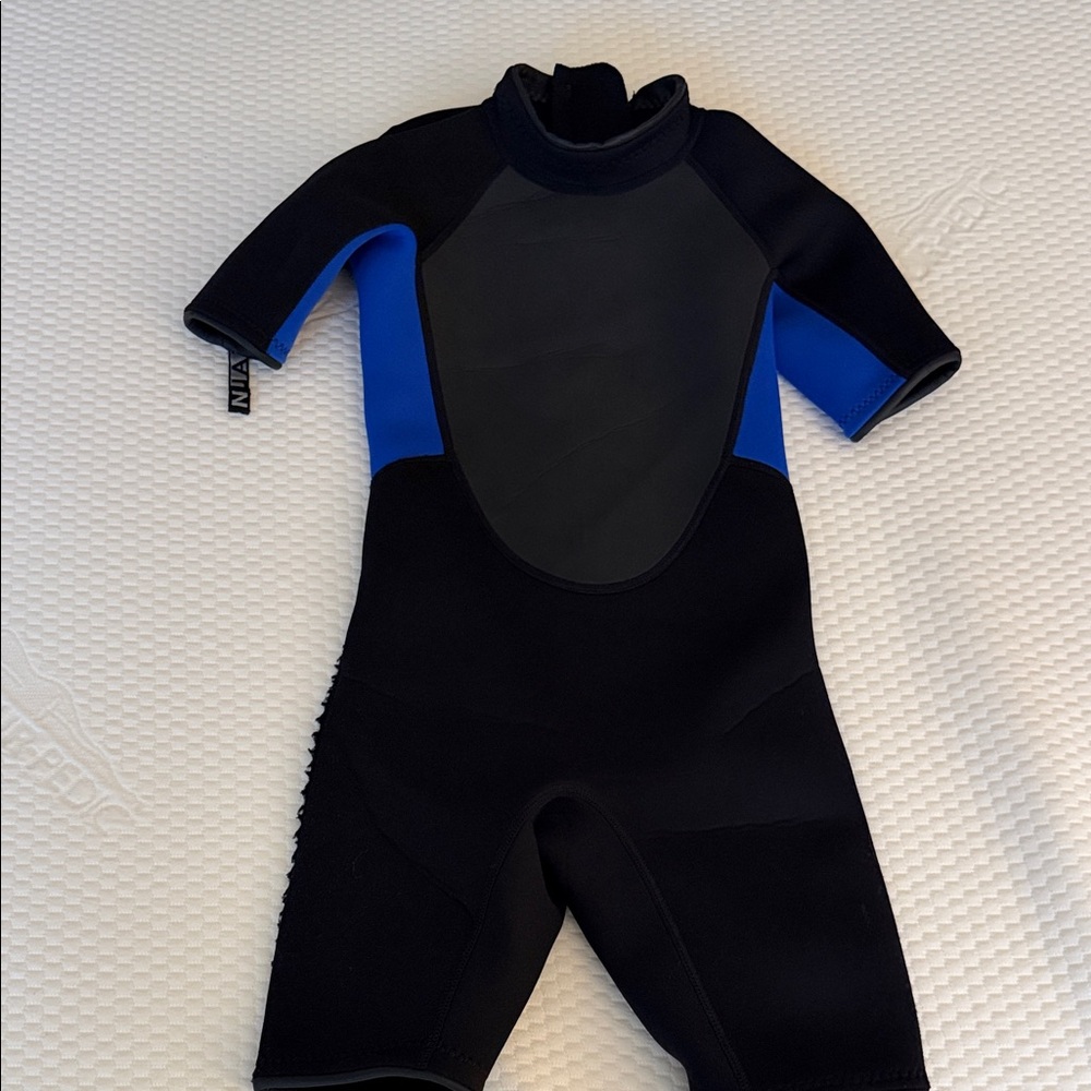 Kids Black and Blue wetsuit